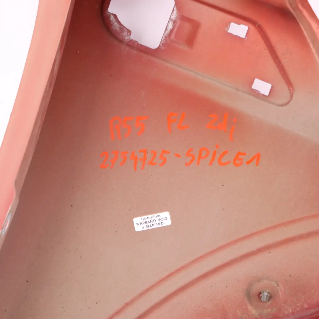 Side Wing Panel Mini R56 R57 Front Left N/S Fender Cover Spice Orange - B23 to with Part number 2754725 Side Wing Panel Mini R56 R57 Front Left N/S Fender Cover Spice Orange - B23 - SKU 2754725-SPICE1 - Part number 2754725
