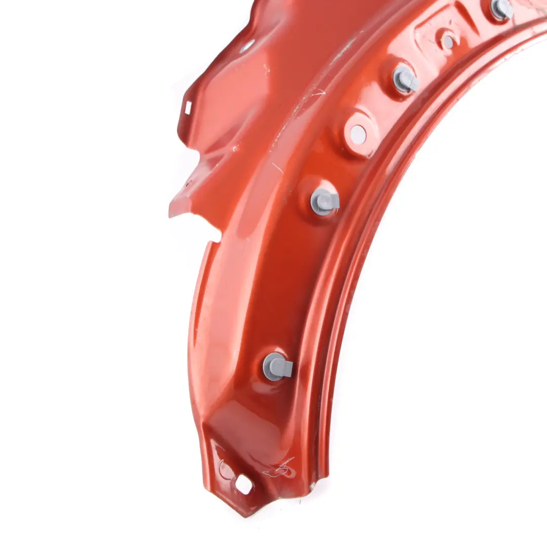 Side Panel Front Left Wing N/S Spice Orange - B23 to Mini Cooper R55 R56 R57 with Part number 2754725 Mini Cooper R55 R56 R57 Side Panel Front Left Wing N/S Spice Orange - B23 - SKU 2754725-SPICE - Part number 2754725