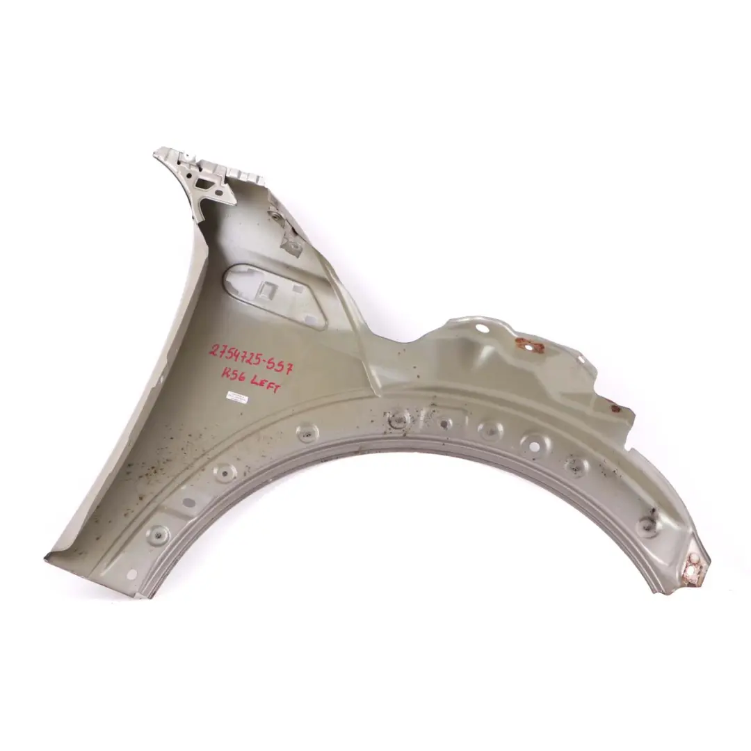Side Panel Front Left Wing N/S Sparkling Silver to MINI Cooper 7 R55 R56 R57 with Part number MINI Cooper 7 R55 R56 R57 Side Panel Front Left Wing N/S Sparkling Silver - SKU 2754725-SS7 - Part number