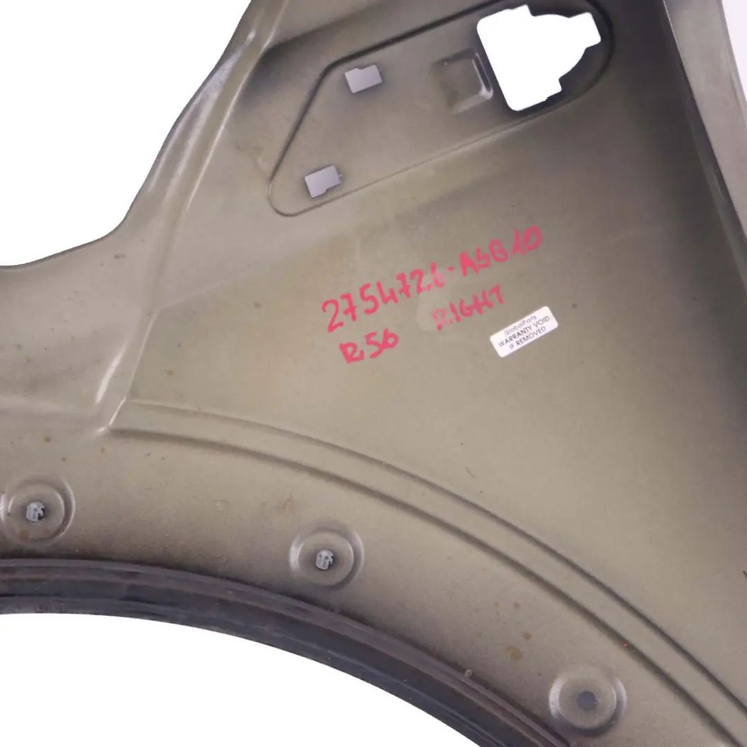 Side Panel Front Right Wing O/S Astro Black to Mini Cooper 10 R55 R56 R57 R58 with Part number 2754726 Mini Cooper 10 R55 R56 R57 R58 Side Panel Front Right Wing O/S Astro Black - SKU 2754726-ASB10 - Part number 2754726