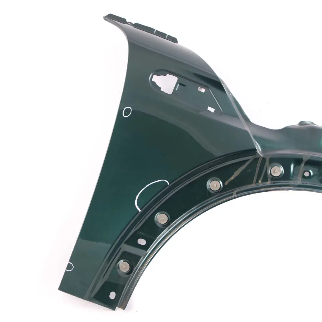 Side Wing Panel Front Right O/S R55 British Racing Green Metallic - A67 to Mini R56 with Part number 2754726 Mini R56 Side Wing Panel Front Right O/S R55 British Racing Green Metallic - A67 - SKU 2754726-BRG5 - Part number 2754726