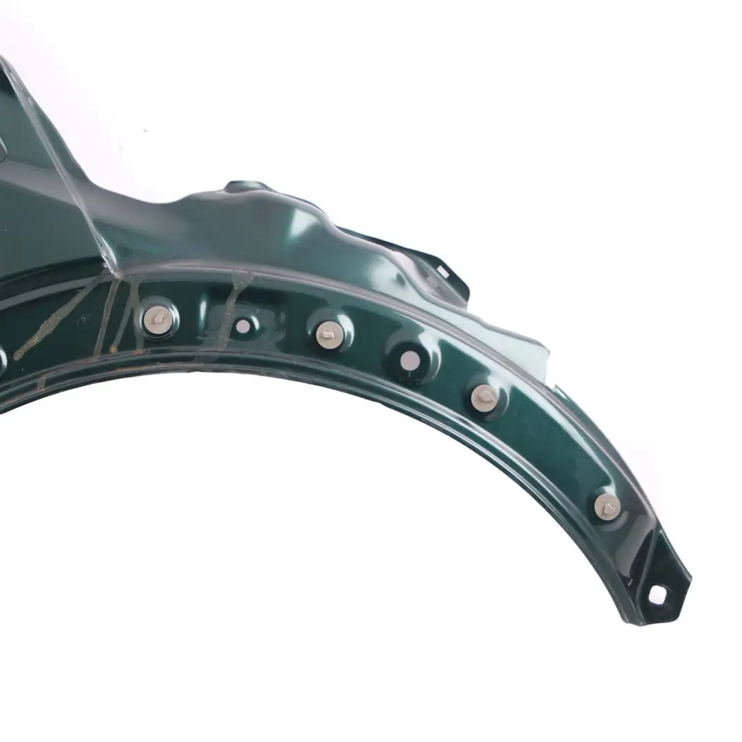 Side Wing Panel Front Right O/S R55 British Racing Green Metallic - A67 to Mini R56 with Part number 2754726 Mini R56 Side Wing Panel Front Right O/S R55 British Racing Green Metallic - A67 - SKU 2754726-BRG5 - Part number 2754726
