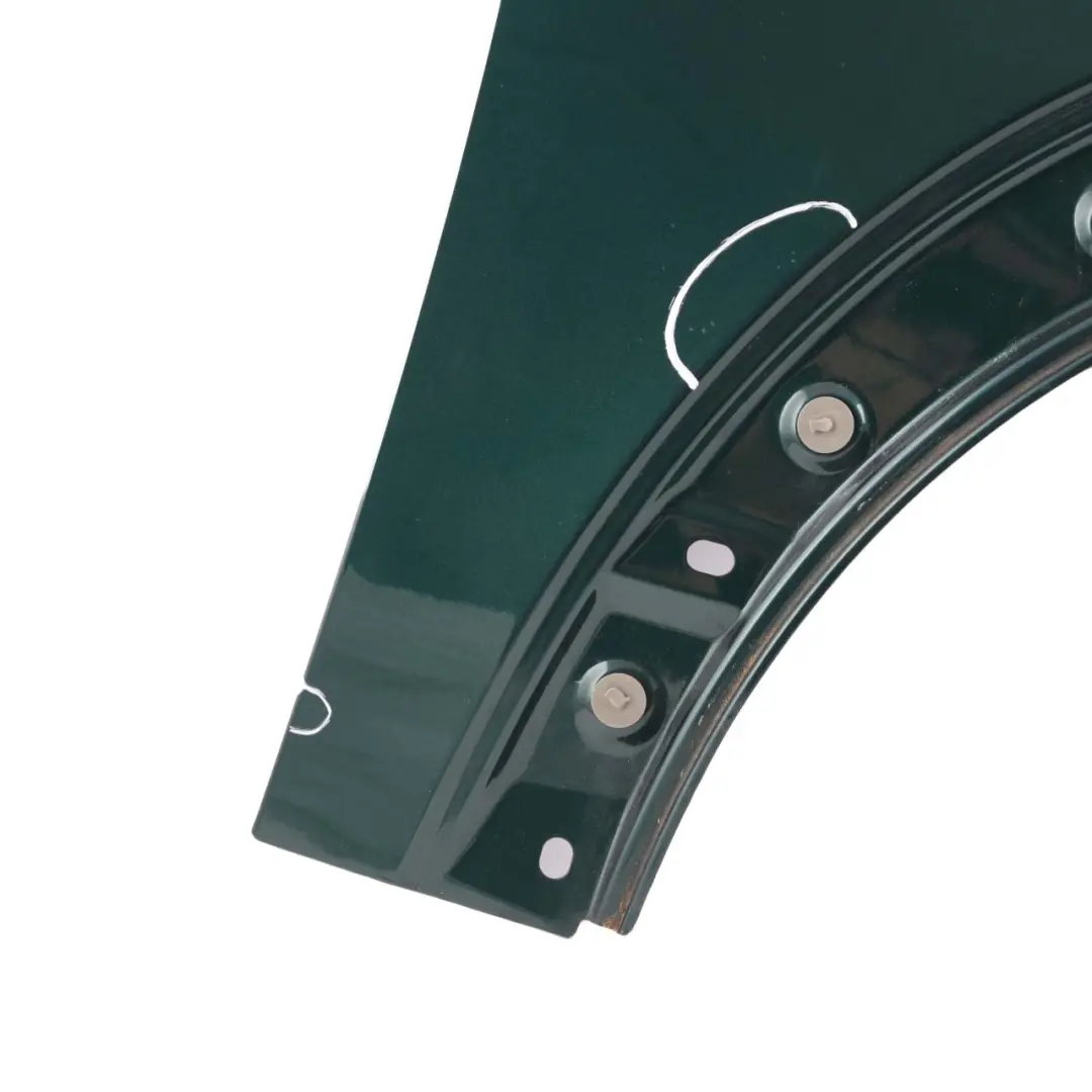Side Wing Panel Front Right O/S R55 British Racing Green Metallic - A67 to Mini R56 with Part number 2754726 Mini R56 Side Wing Panel Front Right O/S R55 British Racing Green Metallic - A67 - SKU 2754726-BRG5 - Part number 2754726