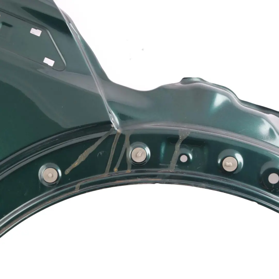 Side Wing Panel Front Right O/S R55 British Racing Green Metallic - A67 to Mini R56 with Part number 2754726 Mini R56 Side Wing Panel Front Right O/S R55 British Racing Green Metallic - A67 - SKU 2754726-BRG5 - Part number 2754726