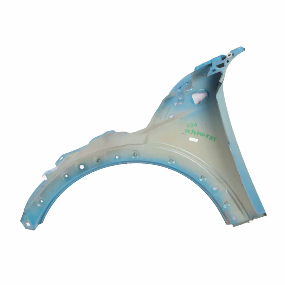 Side Wing Panel Front Right O/S Fender R55 R57 Kite Blue Metallic - B48 to Mini R56 with Part number 2754726 Mini R56 Side Wing Panel Front Right O/S Fender R55 R57 Kite Blue Metallic - B48 - SKU 2754726-KBM - Part number 2754726