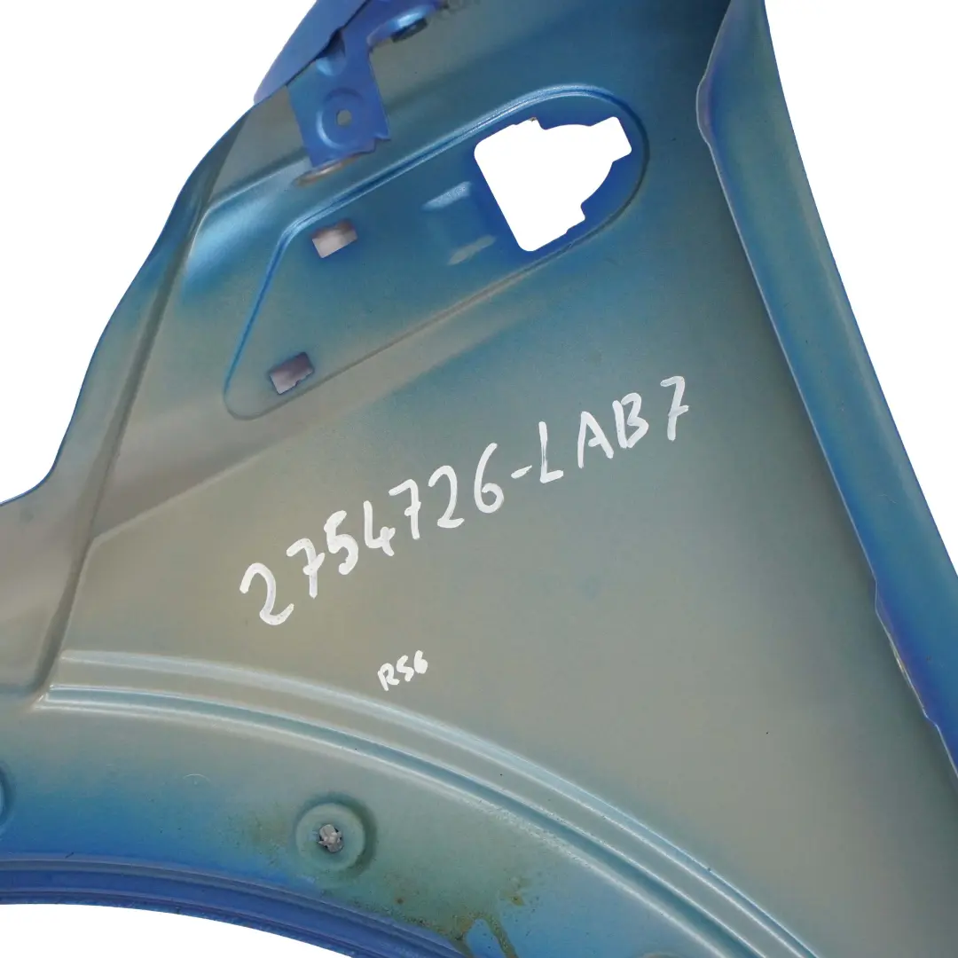 Panel Lateral Delantero Ala Derecha Laser Blue Metallic A59 para Mini R55 R56 R57 con número de pieza 2754726 Mini R55 R56 R57 Panel Lateral Delantero Ala Derecha Laser Blue Metallic A59 - SKU 2754726-LAB7 - Número de pieza 2754726