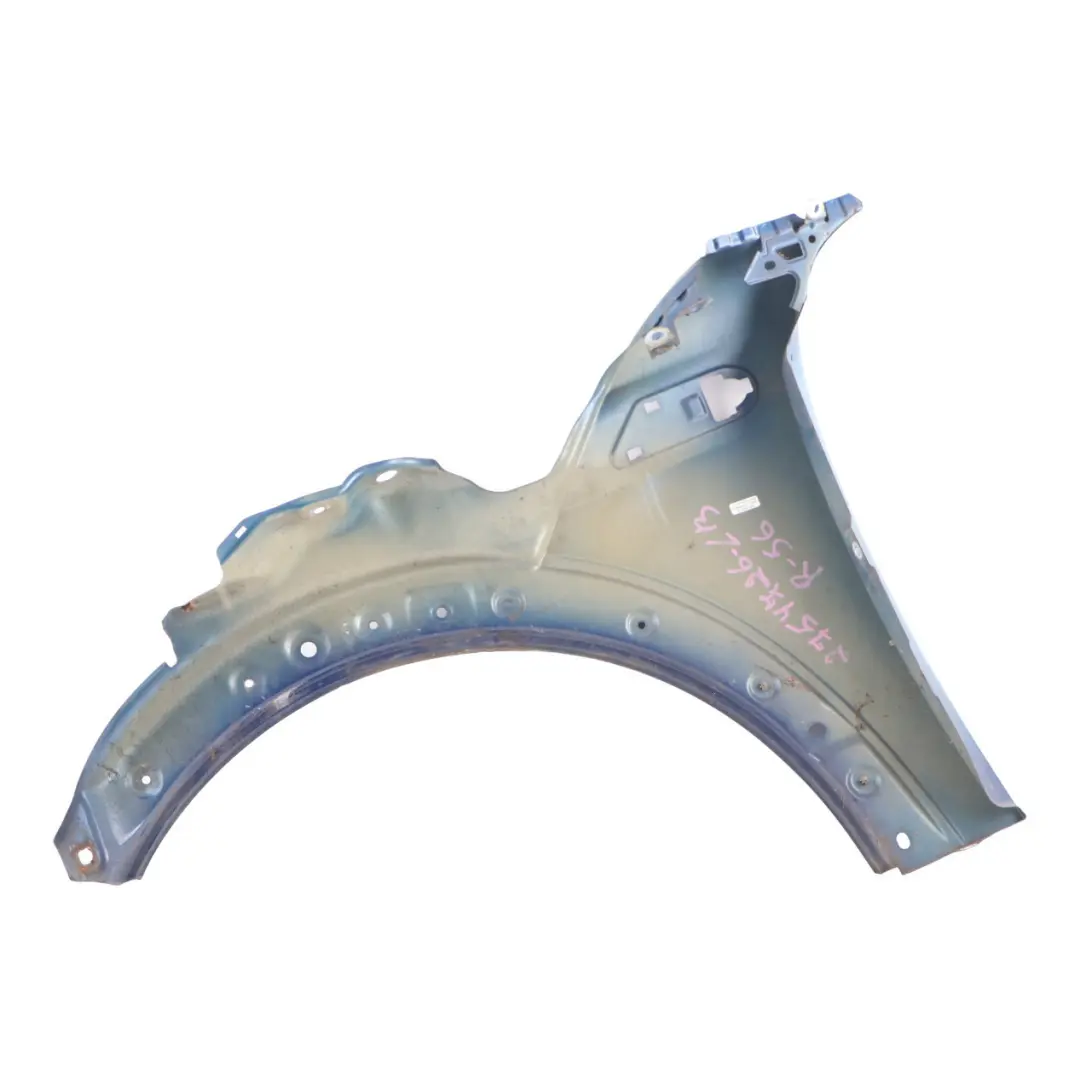 Side Panel Front Right Wing O/S Lightning Blue - A63 to Mini Cooper R55 R56 R57 with Part number 2754726 Mini Cooper R55 R56 R57 Side Panel Front Right Wing O/S Lightning Blue - A63 - SKU 2754726-LB3 - Part number 2754726