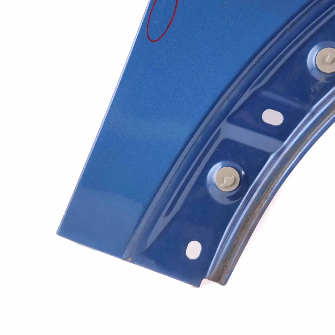 Side Wing Panel Front Right O/S Fender R55 R57 Lightning Blue - A63 to Mini R56 with Part number 2754726 Mini R56 Side Wing Panel Front Right O/S Fender R55 R57 Lightning Blue - A63 - SKU 2754726-LB9 - Part number 2754726