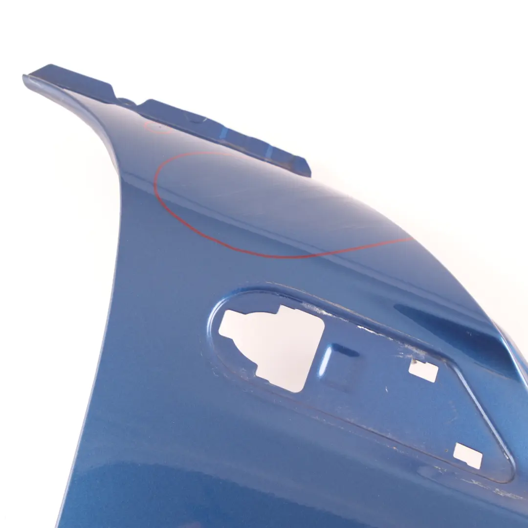 Side Wing Panel Front Right O/S Fender R55 R57 Lightning Blue - A63 to Mini R56 with Part number 2754726 Mini R56 Side Wing Panel Front Right O/S Fender R55 R57 Lightning Blue - A63 - SKU 2754726-LB9 - Part number 2754726