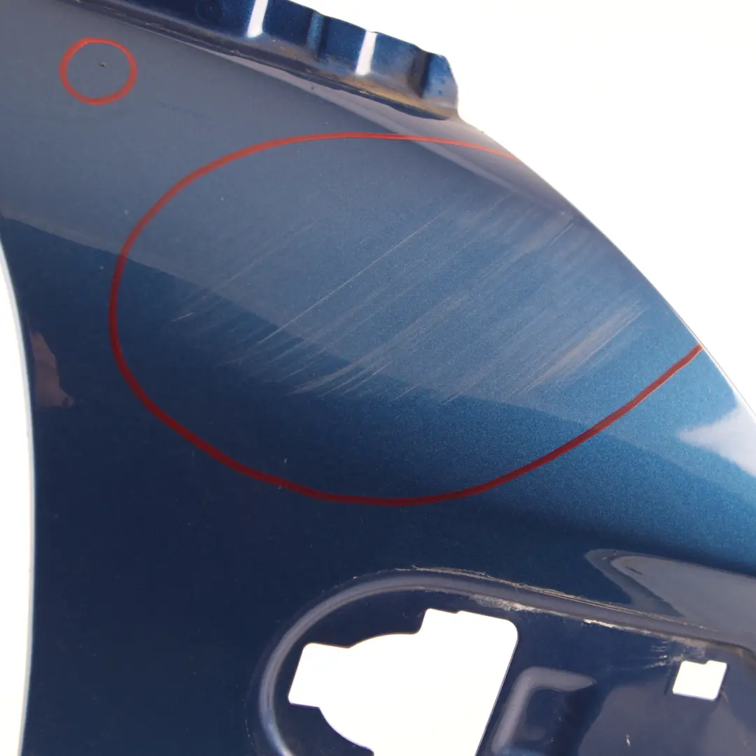 Side Wing Panel Front Right O/S Fender R55 R57 Lightning Blue - A63 to Mini R56 with Part number 2754726 Mini R56 Side Wing Panel Front Right O/S Fender R55 R57 Lightning Blue - A63 - SKU 2754726-LB9 - Part number 2754726