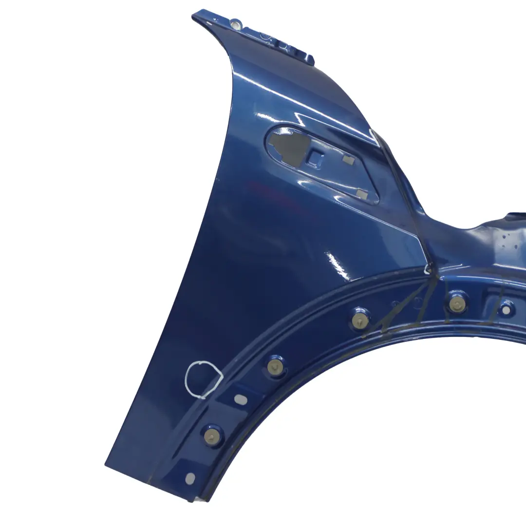 Pannello laterale ala anteriore destra Lightning Blue Metallic A63 per Mini R56 R57 con numero di parte 2754726 Mini R56 R57 Pannello laterale ala anteriore destra Lightning Blue Metallic A63 - SKU 2754726-LB - Numero di parte 2754726