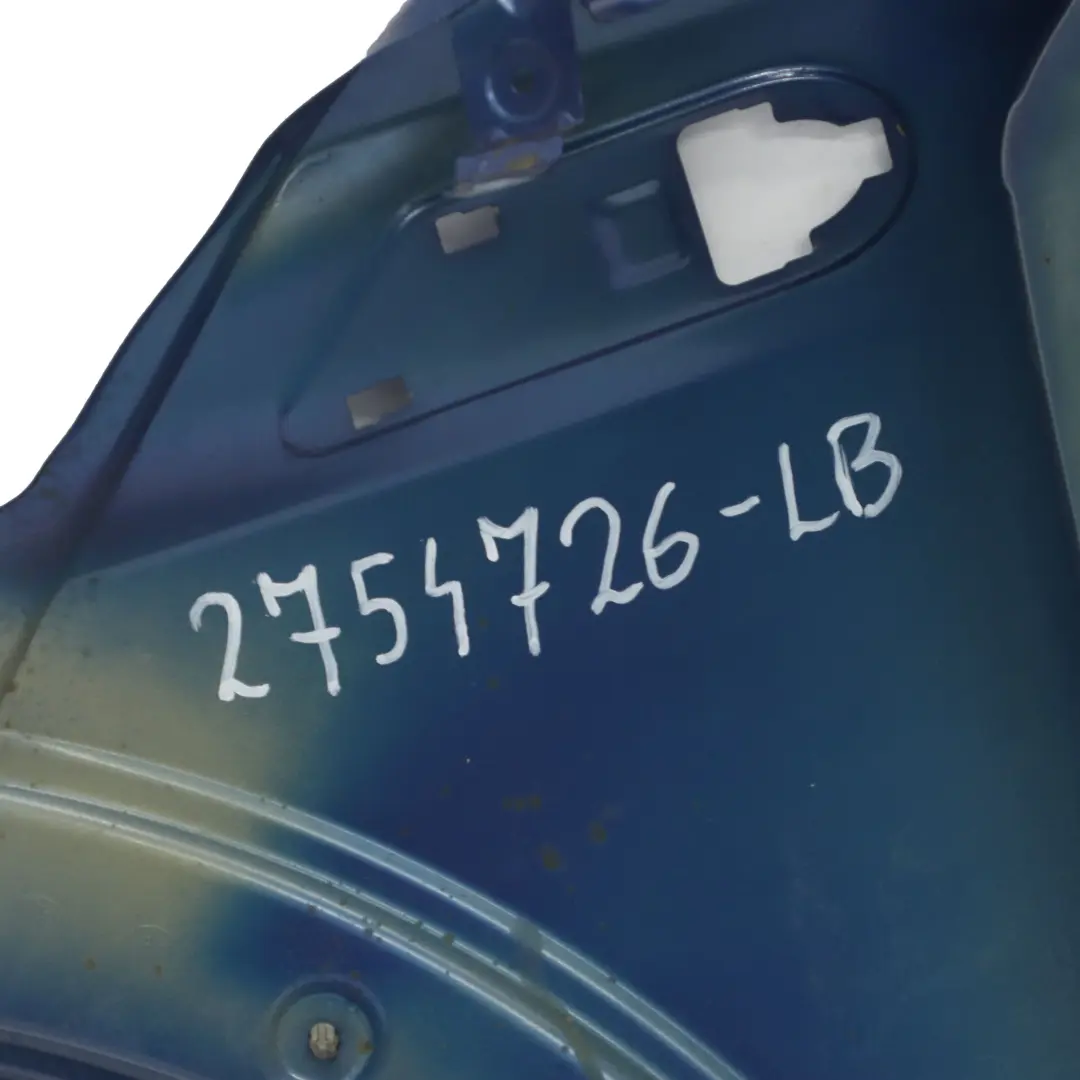 Pannello laterale ala anteriore destra Lightning Blue Metallic A63 per Mini R56 R57 con numero di parte 2754726 Mini R56 R57 Pannello laterale ala anteriore destra Lightning Blue Metallic A63 - SKU 2754726-LB - Numero di parte 2754726