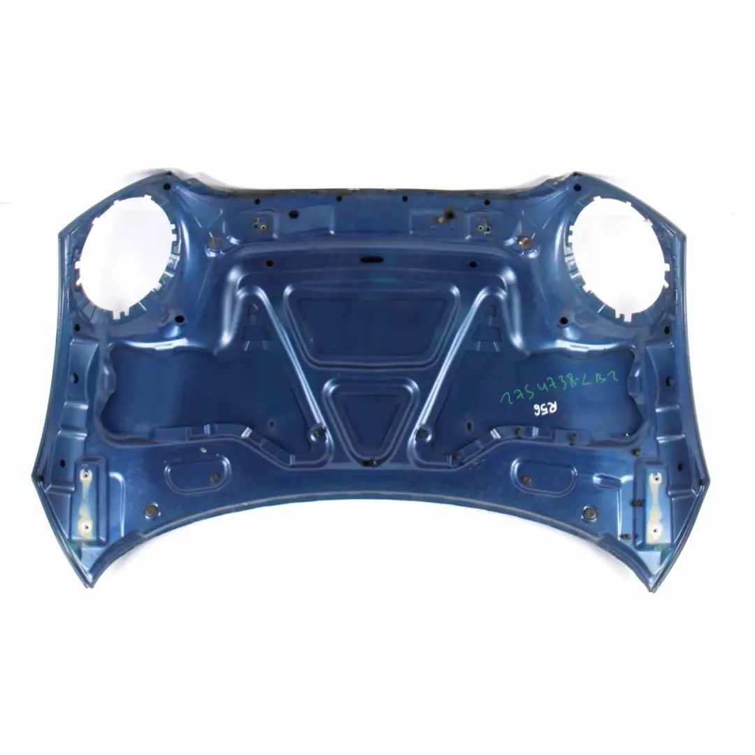 Hood Bonnet Engine Cover Panel Lightning Blue Metallic - A63 to Mini R55 R56 with Part number 2754738 Mini R55 R56 Hood Bonnet Engine Cover Panel Lightning Blue Metallic - A63 - SKU 2754738-LB2 - Part number 2754738