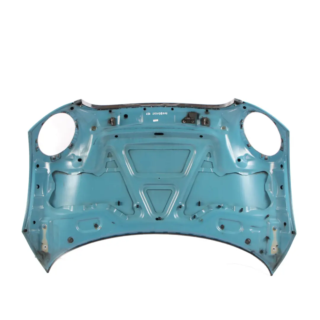 Hood Bonnet Engine Cover Panel R55 R57 Oxygen Blue - A74 to Mini R56 with Part number 2754738 Mini R56 Hood Bonnet Engine Cover Panel R55 R57 Oxygen Blue - A74 - SKU 2754738-OXB - Part number 2754738