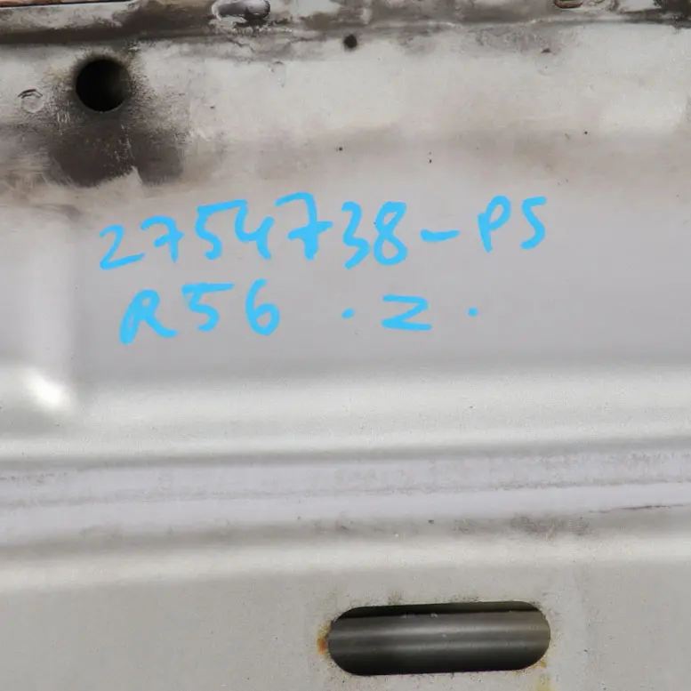 Hood Bonnet Engine Cover Panel Pure Silver Metallic - 900 to Mini R55 R56 with Part number 2754738 Mini R55 R56 Hood Bonnet Engine Cover Panel Pure Silver Metallic - 900 - SKU 2754738-PS - Part number 2754738