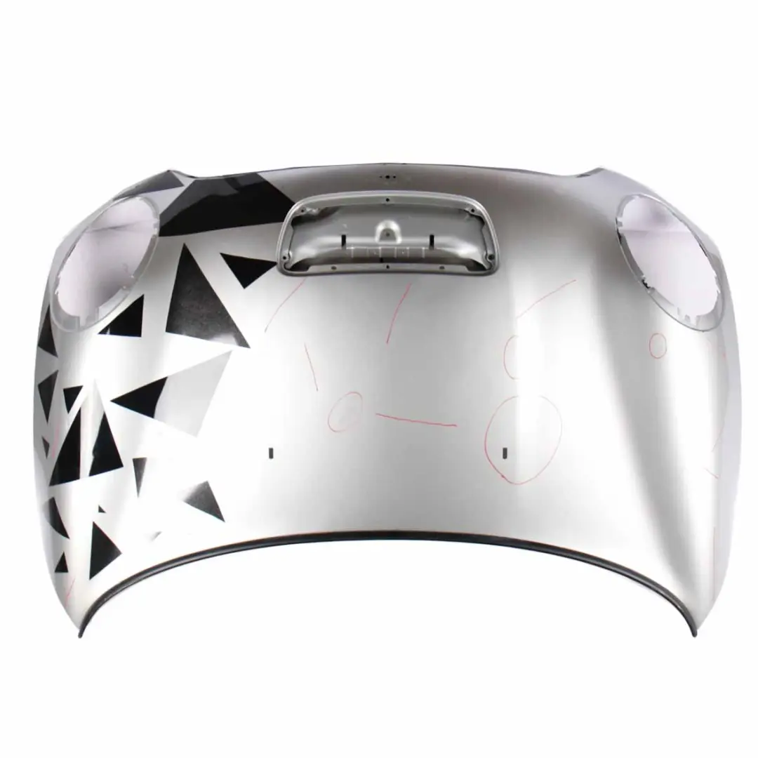 Hood Bonnet Cooper S Engine Cover Panel Pure Silver Metallic 900 to Mini R55 R56 with Part number 2754741 Mini R55 R56 Hood Bonnet Cooper S Engine Cover Panel Pure Silver Metallic 900 - SKU 2754741-PS - Part number 2754741