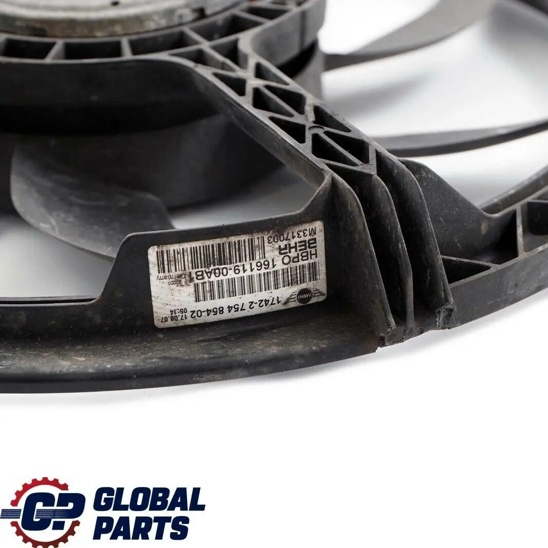 Ventilador Radiador 187W Motor para Mini Cooper One 4 R55 R56 R57 LCI R59 R61 con número de pieza 17422754854 Mini Cooper One 4 R55 R56 R57 LCI R59 R61 Ventilador Radiador 187W Motor - SKU 2754854 - Número de pieza 17422754854