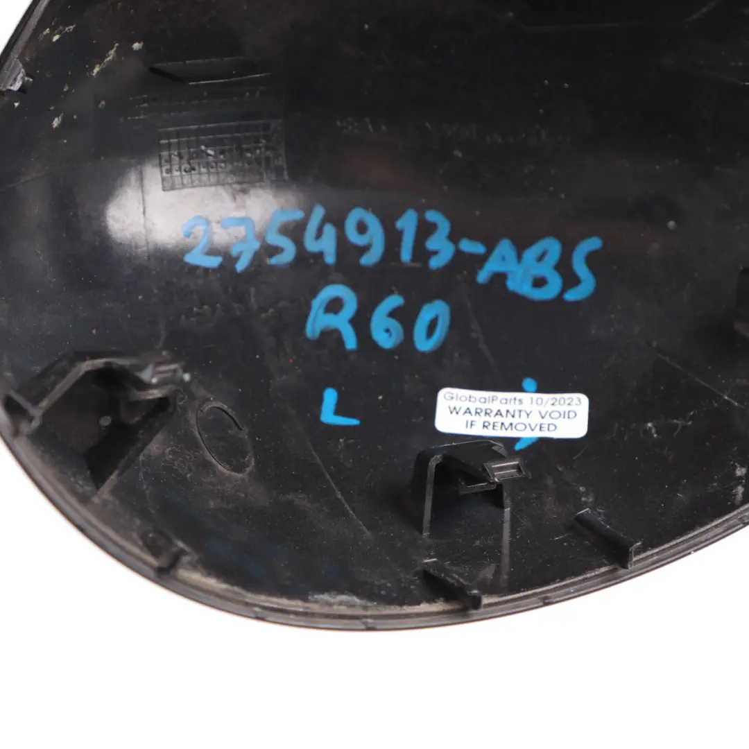 Mini R55 R56 R60 Tapa Espejo Retrovisor Carcasa Izquierda Negro Absoluto - B11 - SKU 2754913-ABS - Número de pieza 2754913
