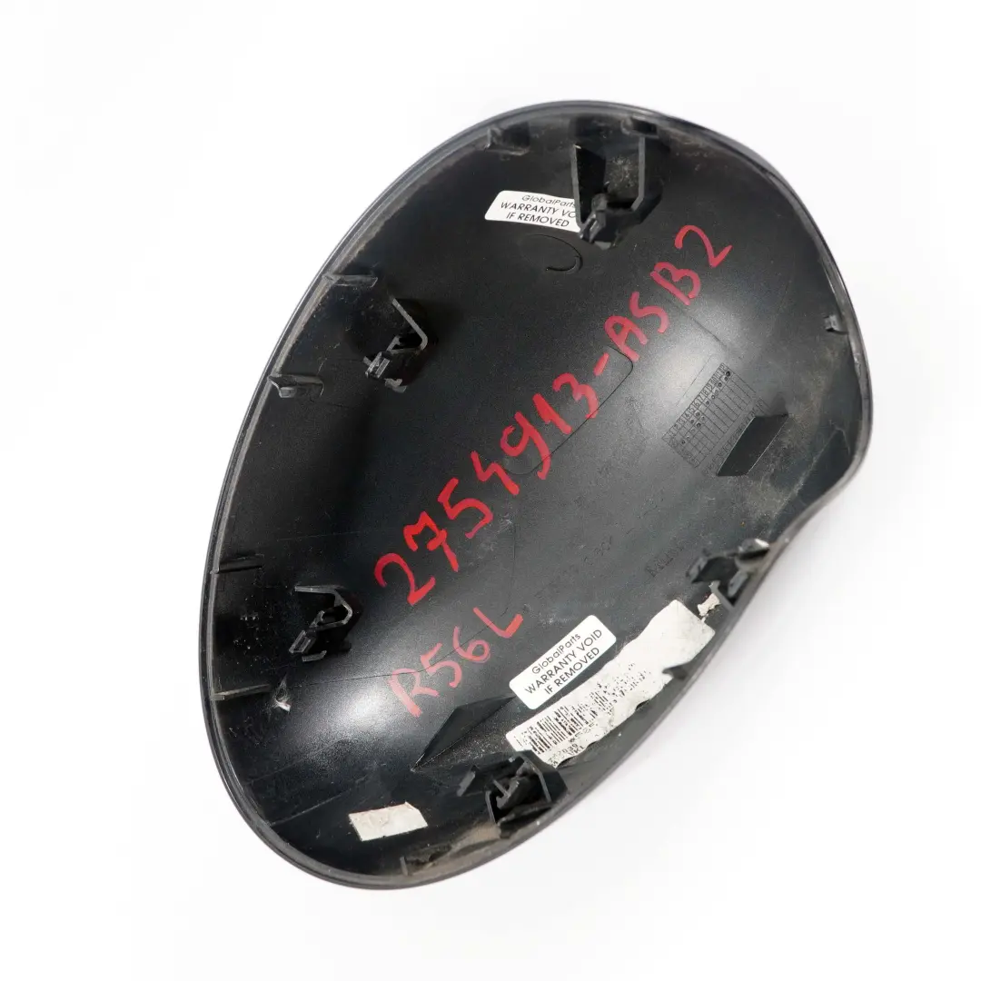 Mirror Wing Mini Cooper R55 R56 R60 2 Cover Cap Left N/S Astro Black A25 to with Part number 2754913 Mirror Wing Mini Cooper R55 R56 R60 2 Cover Cap Left N/S Astro Black A25 - SKU 2754913-ASB2 - Part number 2754913