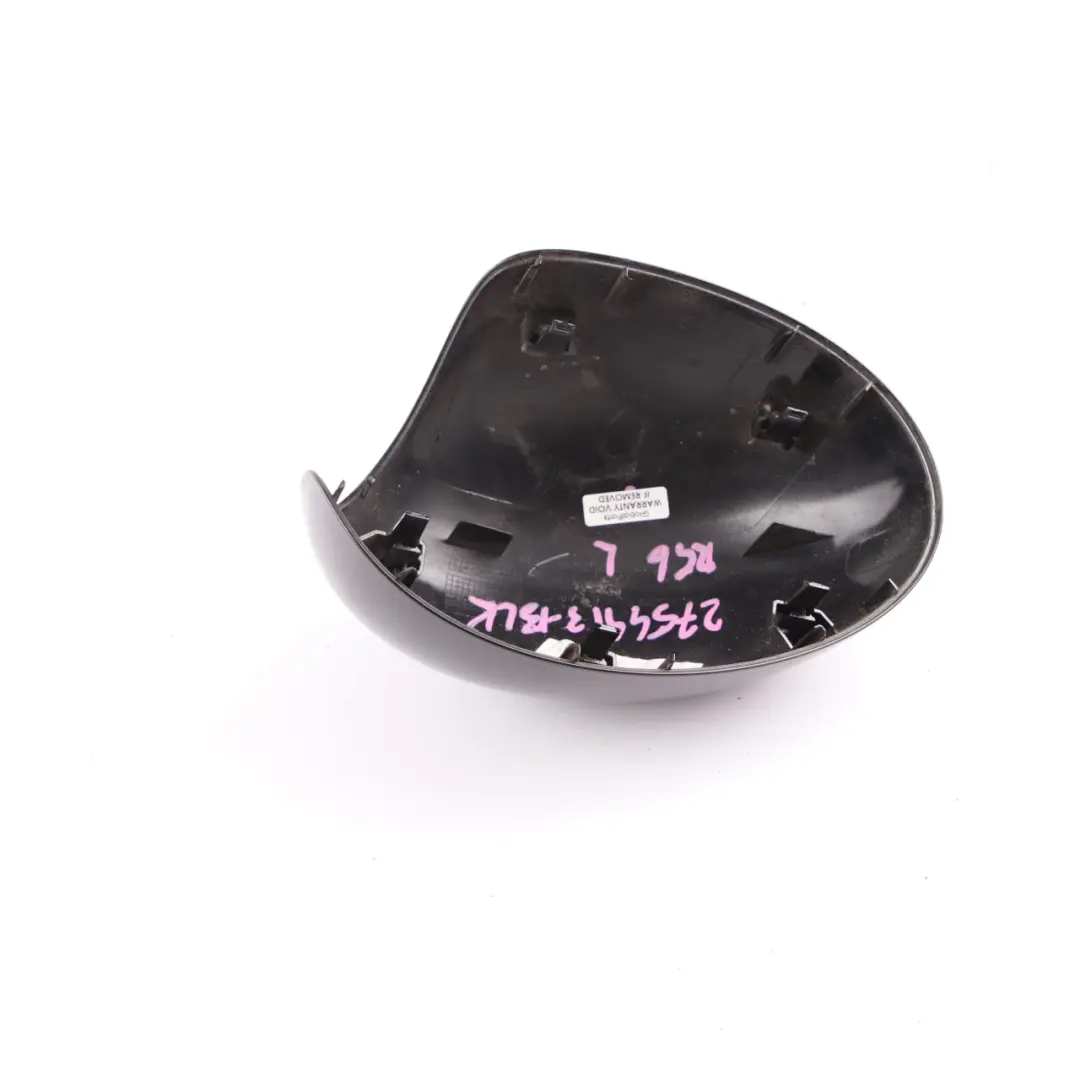Tapa Espejo Retrovisor Izquierdo Negro para Mini Cooper R55 R56 R57 R58 R59 con número de pieza 2754913 Mini Cooper R55 R56 R57 R58 R59 Tapa Espejo Retrovisor Izquierdo Negro - SKU 2754913-BLK - Número de pieza 2754913