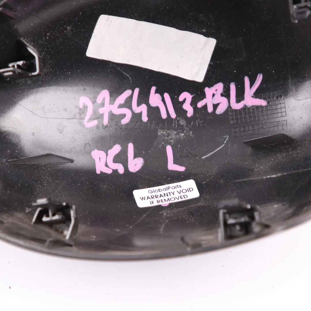 Mini Cooper R55 R56 R57 R58 R59 Cover Cap Casing Left Wing Mirror N/S Black - SKU 2754913-BLK - Part number 2754913