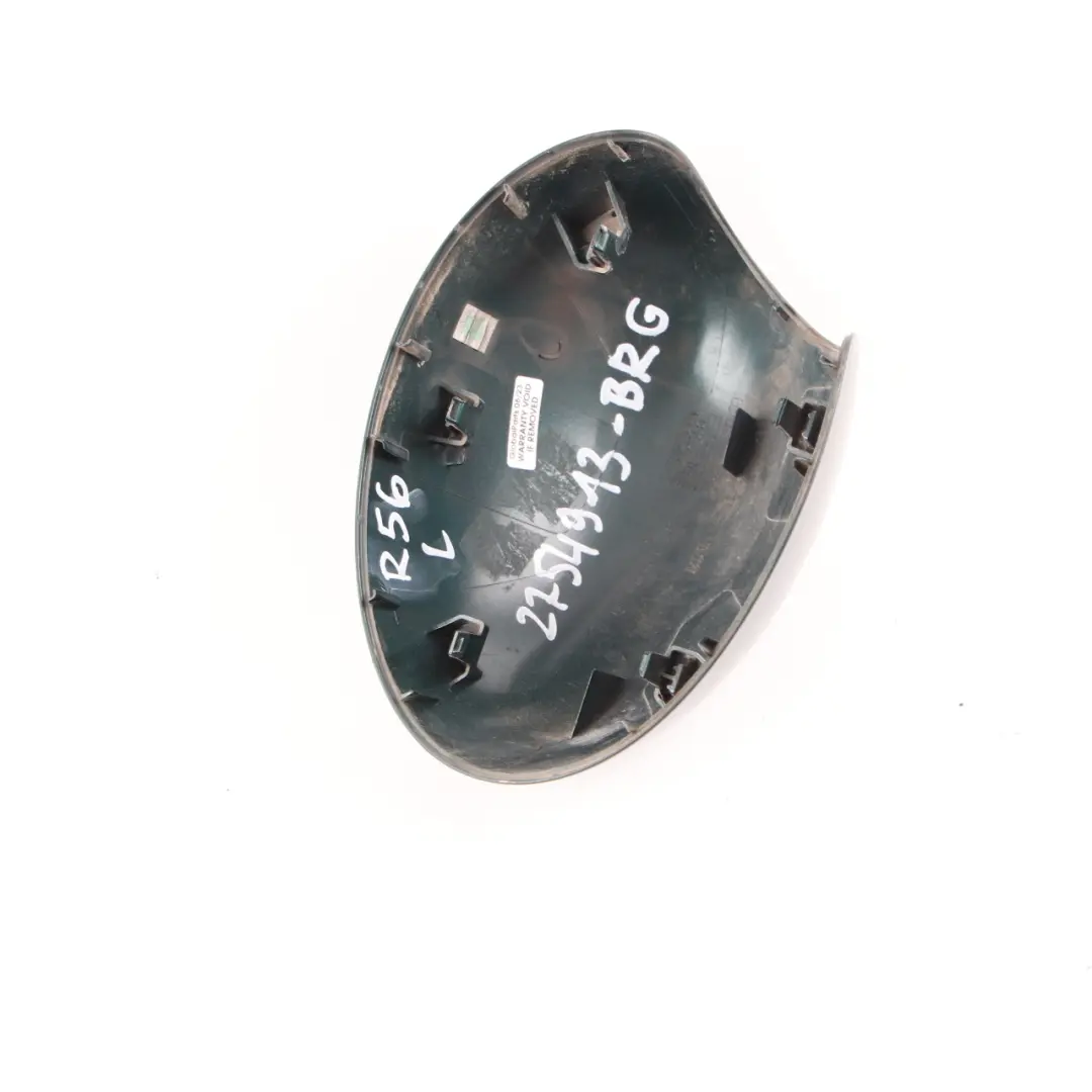 Wing Mirror Cover Mini R55 R56 R60 Cap Casing Left N/S British Racing Green A67 to with Part number 2754913 Wing Mirror Cover Mini R55 R56 R60 Cap Casing Left N/S British Racing Green A67 - SKU 2754913-BRG - Part number 2754913