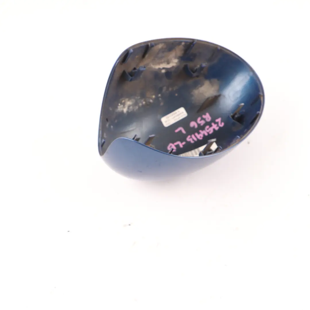 Wing Mirror Cover Mini Cooper R55 R56 Cap Casing Left N/S Lightning Blue A63 to with Part number 2754913 Wing Mirror Cover Mini Cooper R55 R56 Cap Casing Left N/S Lightning Blue A63 - SKU 2754913-LB - Part number 2754913