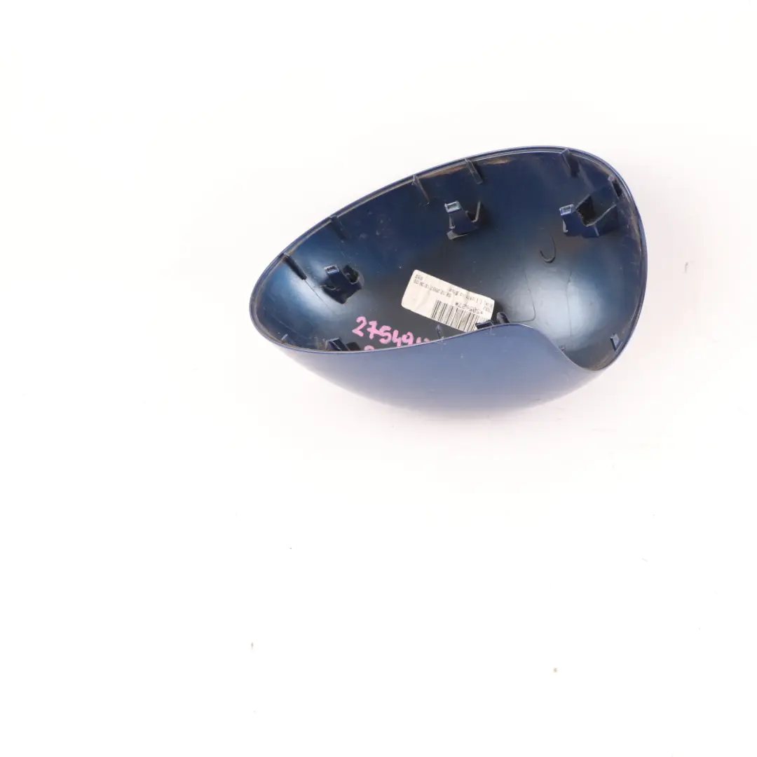 Wing Mirror Cover Mini Cooper R55 R56 Cap Casing Left N/S Lightning Blue A63 to with Part number 2754913 Wing Mirror Cover Mini Cooper R55 R56 Cap Casing Left N/S Lightning Blue A63 - SKU 2754913-LB - Part number 2754913