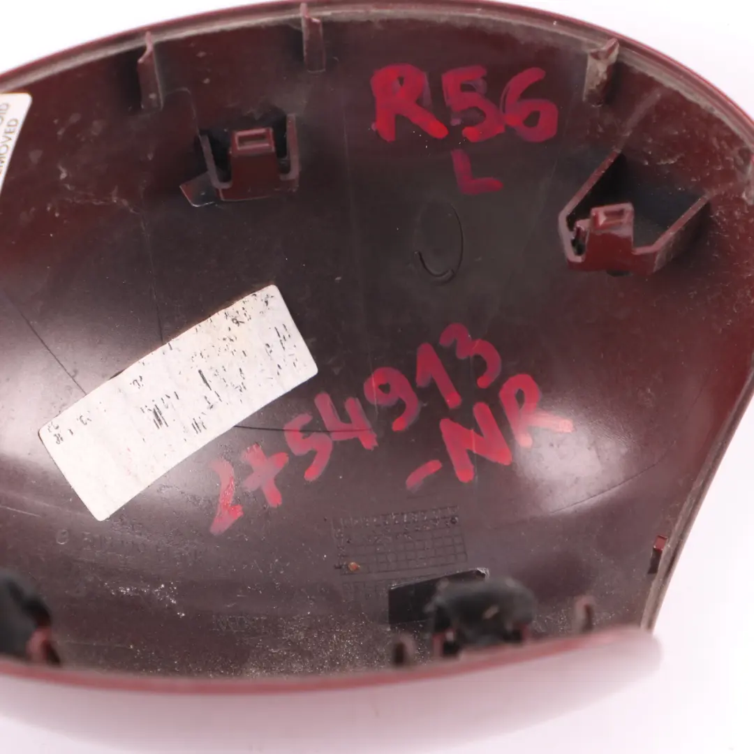 Wing Mirror Cover Mini R55 R56 R60 Cap Casing Left N/S Nightfire Red - 857 to with Part number 2754913 Wing Mirror Cover Mini R55 R56 R60 Cap Casing Left N/S Nightfire Red - 857 - SKU 2754913-NR - Part number 2754913