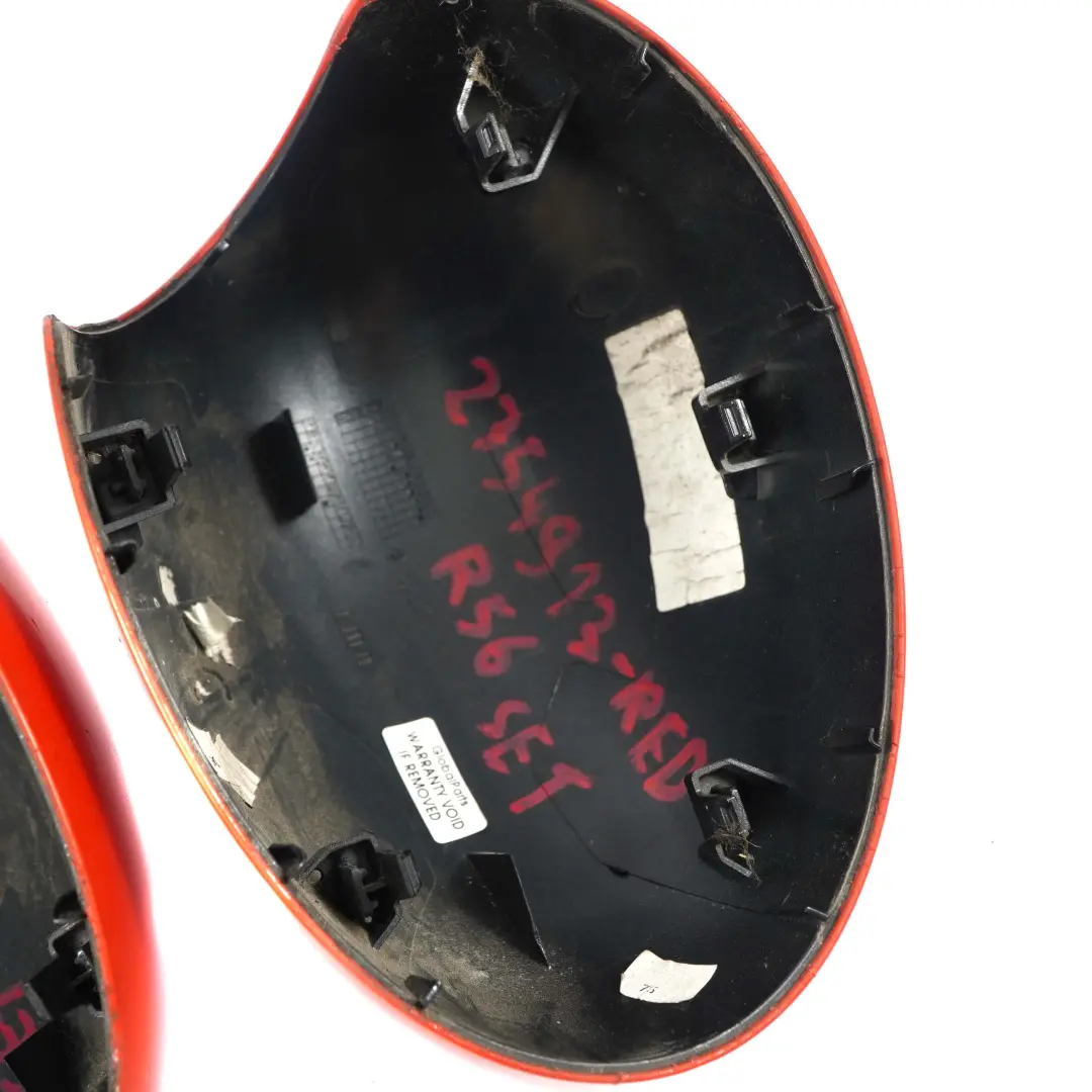 Abdeckung Spiegel Blende Verkleidung Links Rechts Rot Set für Mini Cooper R55 R56 mit Teilenummer 2754913 Mini Cooper R55 R56 Abdeckung Spiegel Blende Verkleidung Links Rechts Rot Set - SKU 2754913-RED - Teilenummer 2754913