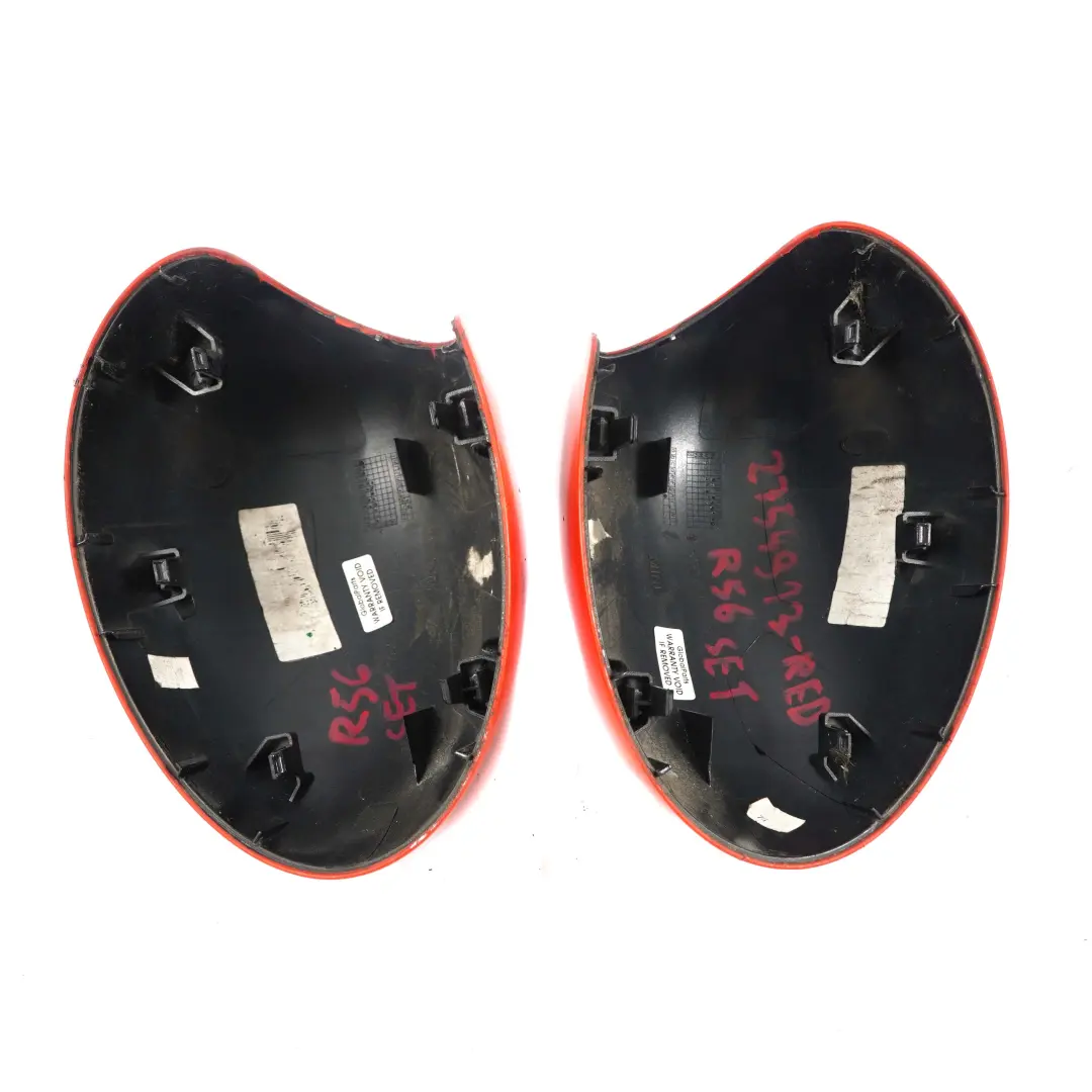  Espejo Retrovisor Puerta Mini R55 R56 Tapa Carcasa Izquierda Derecha Set Rojo - SKU 2754913-RED - Número de pieza 2754913