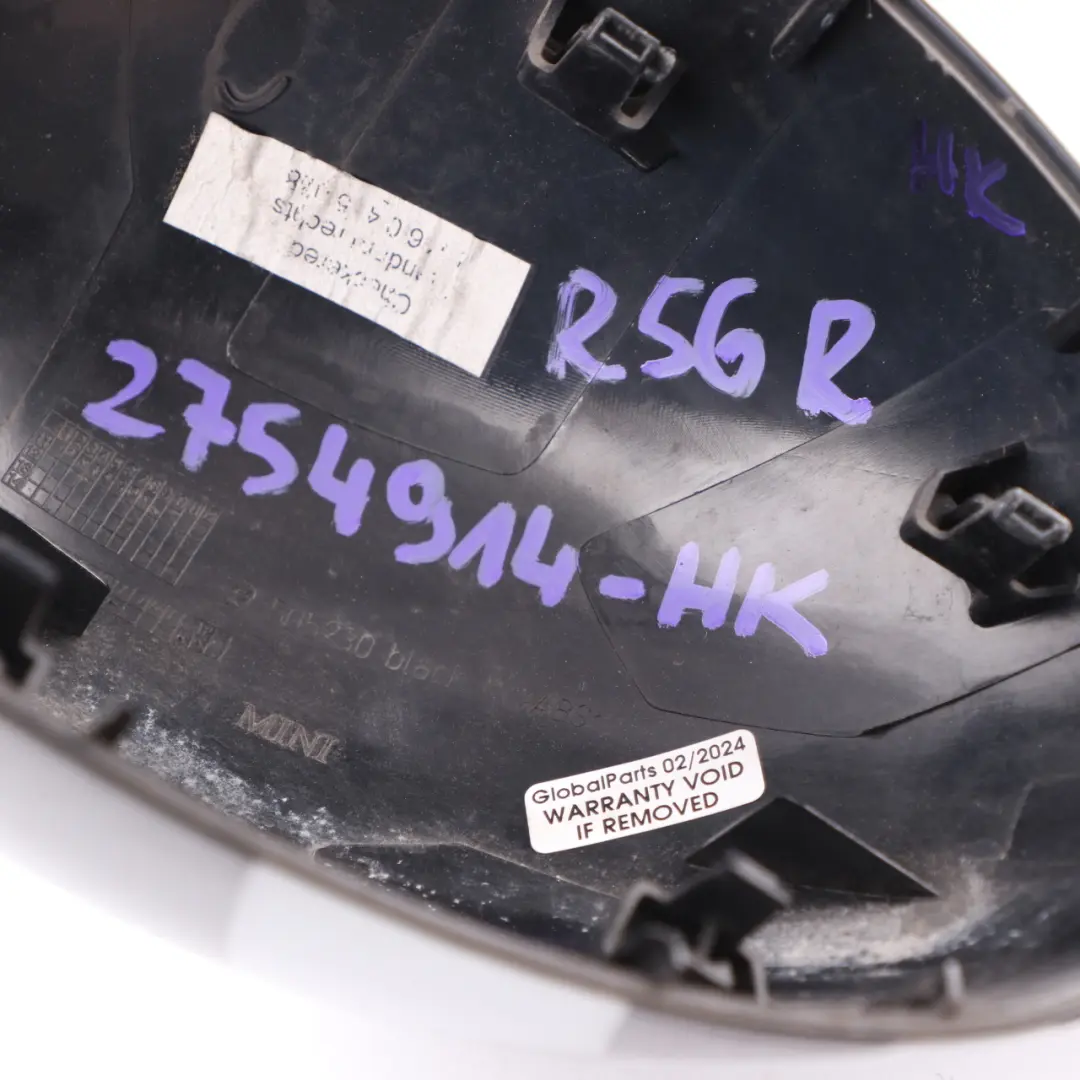 Cap Right O/S Mirror Wing Checkered Black White to Mini R55 R56 R60 Cover with Part number 2754914 Mini R55 R56 R60 Cover Cap Right O/S Mirror Wing Checkered Black White - SKU 2754914-CHK - Part number 2754914