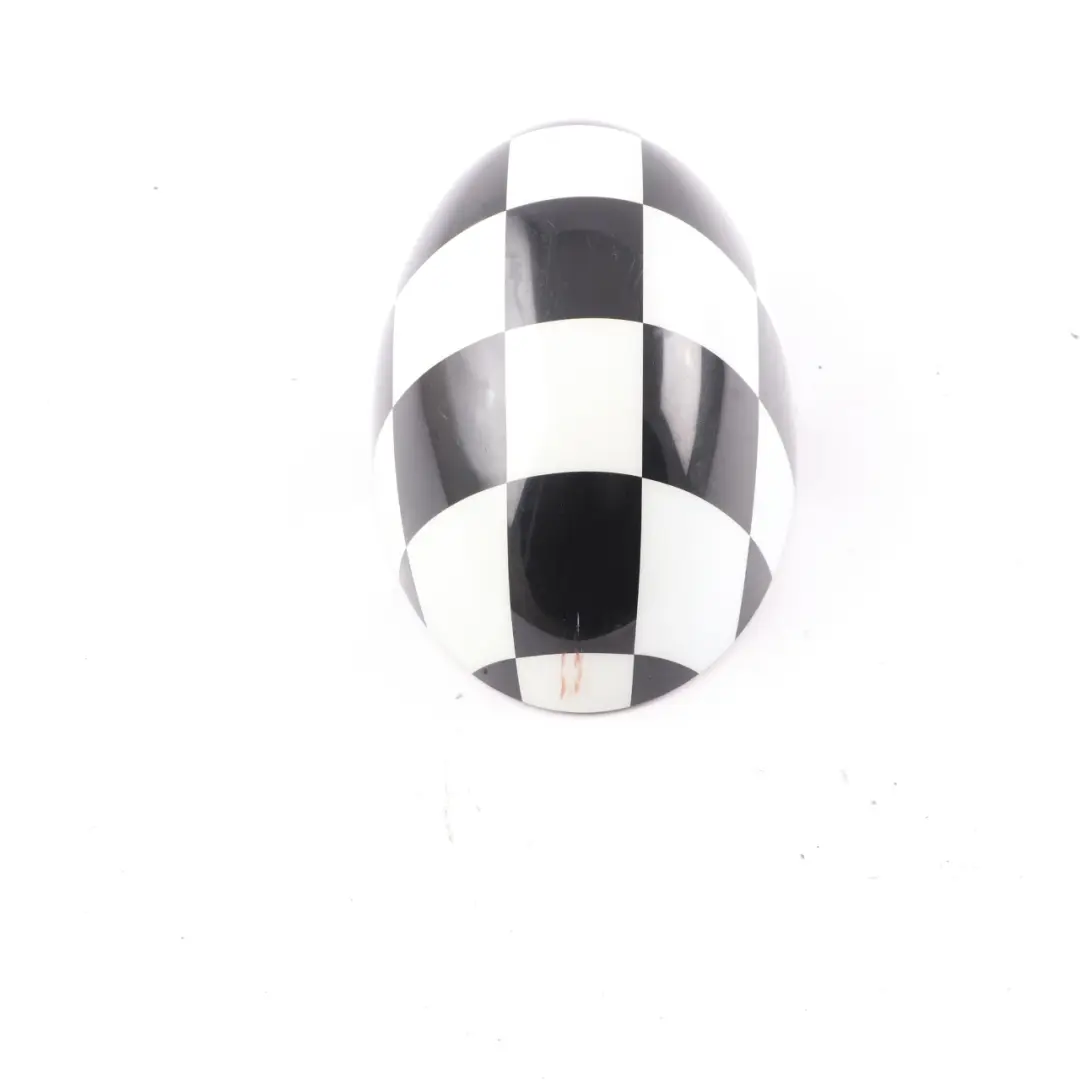 Mini R55 R56 R60 Cover Cap Right O/S Mirror Wing Checkered Black White - SKU 2754914-CHK - Part number 2754914