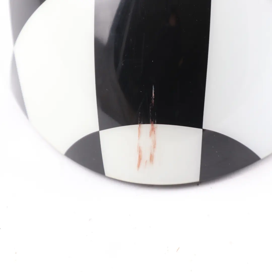 Cap Right O/S Mirror Wing Checkered Black White to Mini R55 R56 R60 Cover with Part number 2754914 Mini R55 R56 R60 Cover Cap Right O/S Mirror Wing Checkered Black White - SKU 2754914-CHK - Part number 2754914