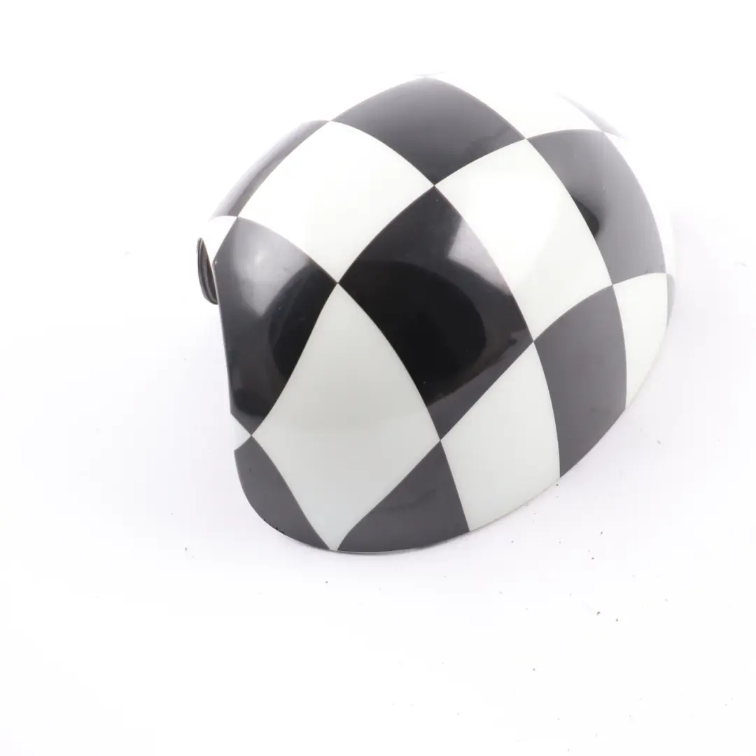Mini R55 R56 R60 Cover Cap Right O/S Mirror Wing Checkered Black White - SKU 2754914-CHK - Part number 2754914