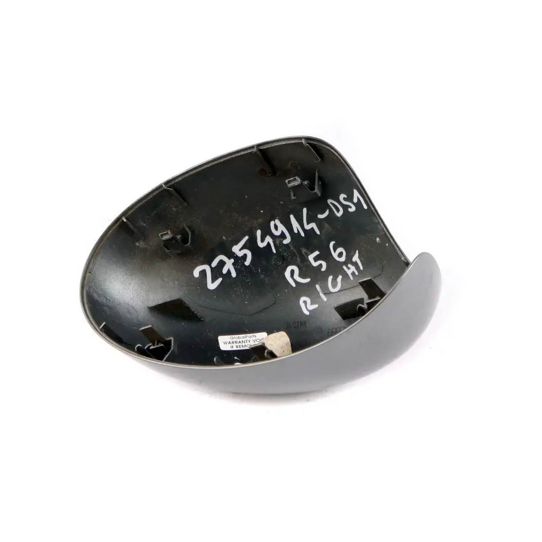 Wing Mirror Mini R55 R56 R60 Cap Housing Right O/S Dark Silver 871 to Cover with Part number 2754914 Cover Wing Mirror Mini R55 R56 R60 Cap Housing Right O/S Dark Silver 871 - SKU 2754914-DS1 - Part number 2754914