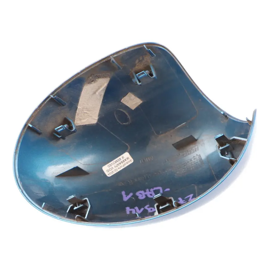  Wing Mirror Cover Mini R55 R56 R60 Cap Casing Right O/S Laser Blue Metallic A59 - SKU 2754914-LAB1 - Part number 2754914