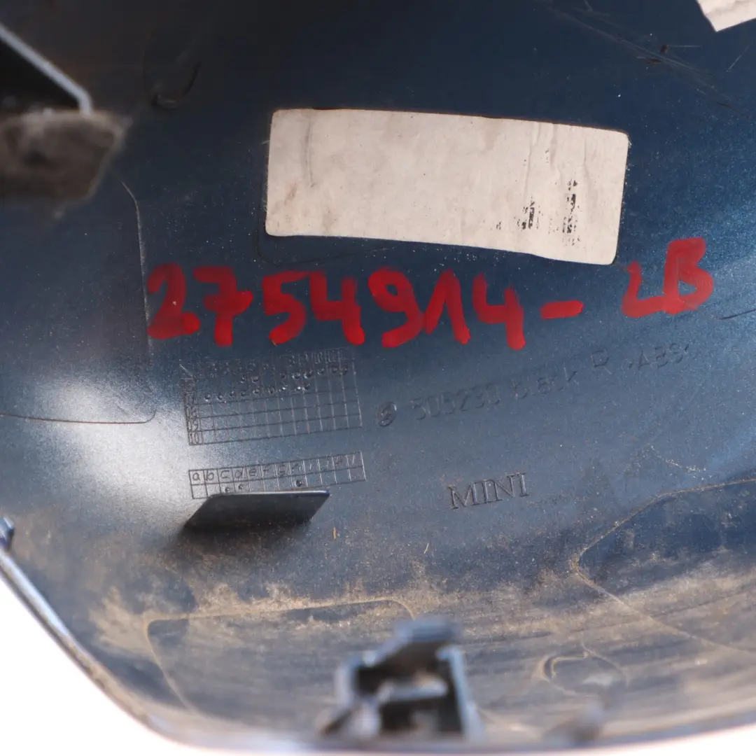 Cache rétroviseur Capuchon Droit Lightning Blue pour Mini Cooper R55 R56 R60 à propos du numéro de pièce 2754914 Mini Cooper R55 R56 R60 Cache rétroviseur Capuchon Droit Lightning Blue - SKU 2754914-LB - Numéro de pièce 2754914