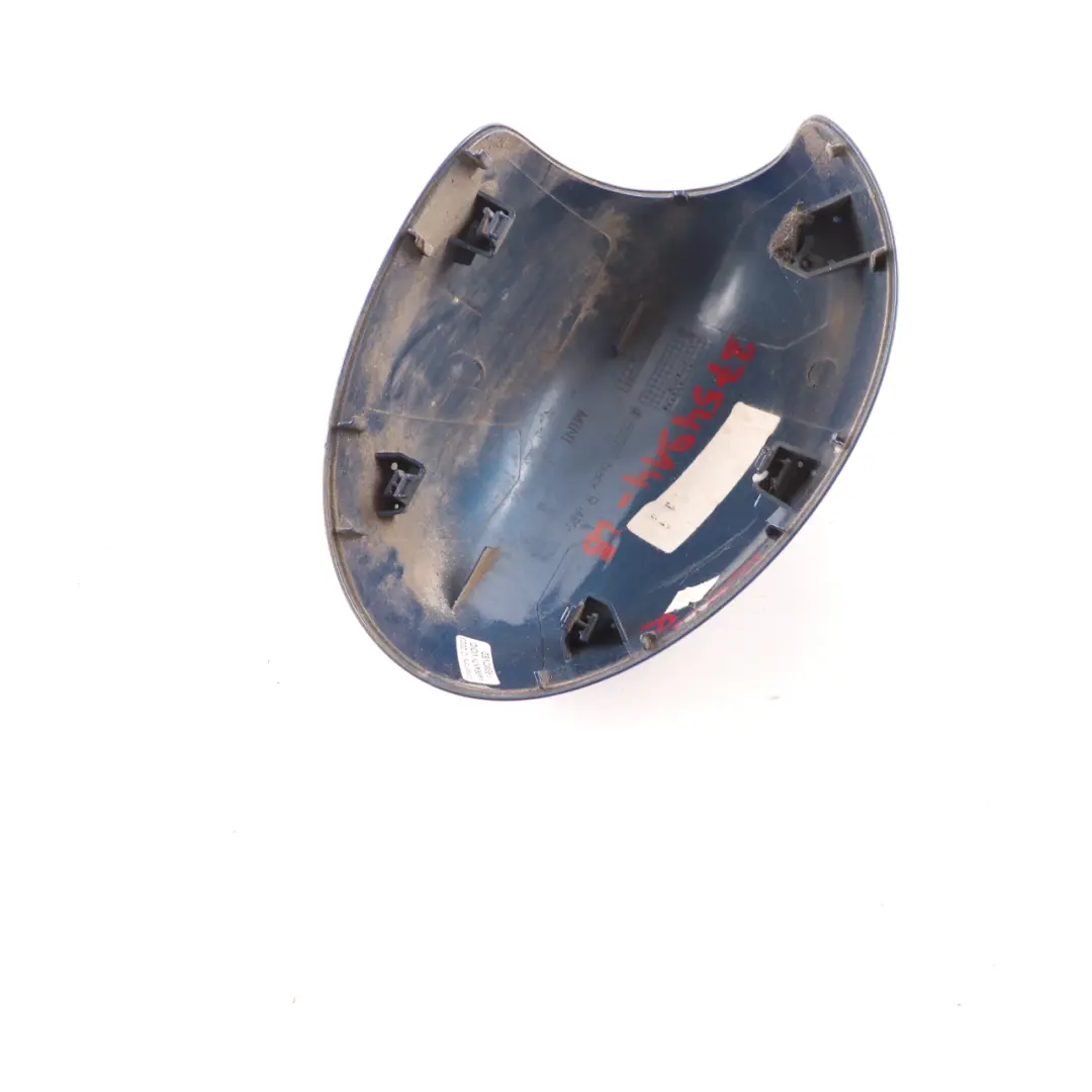 Mini Cooper R55 R56 R60 Tapa Espejo Retrovisor Carcasa Derecha Lightning Azul - SKU 2754914-LB - Número de pieza 2754914