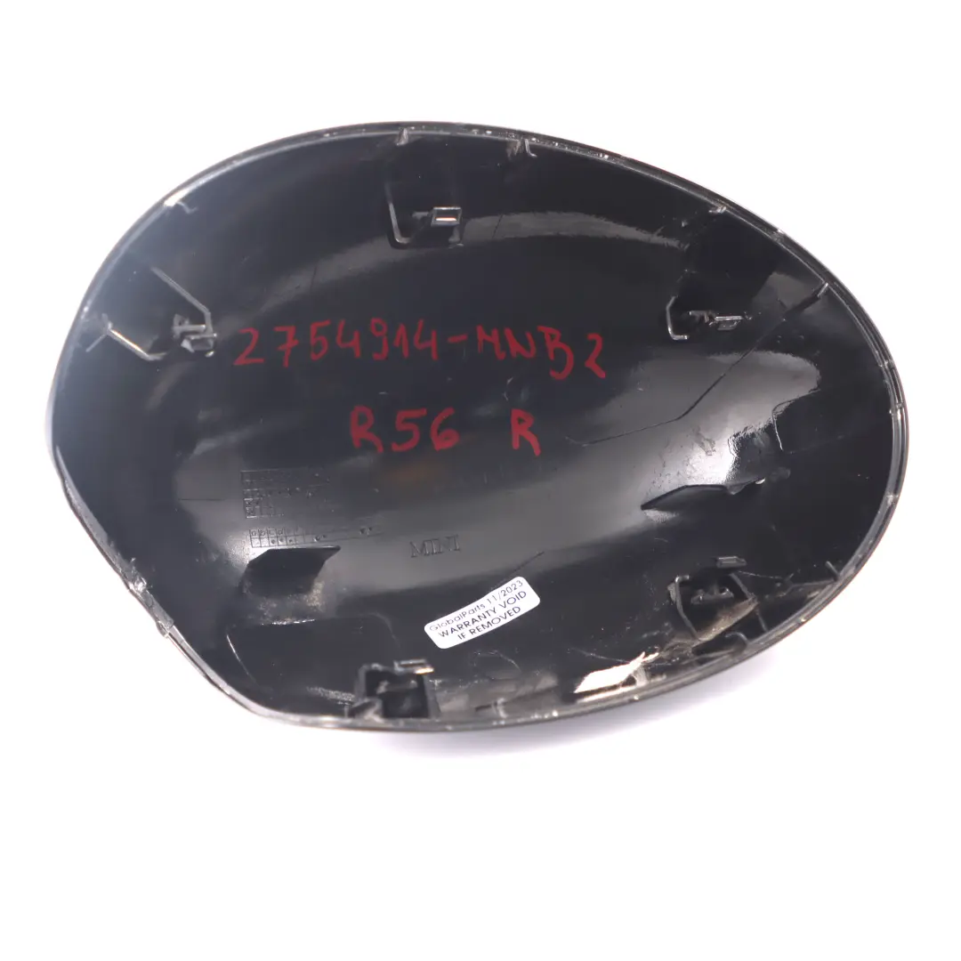 Wing Mirror Cover Mini R55 R56 R57 Casing Cap Right O/S Midnight Black A94 to with Part number 2754914 Wing Mirror Cover Mini R55 R56 R57 Casing Cap Right O/S Midnight Black A94 - SKU 2754914-MNB2 - Part number 2754914