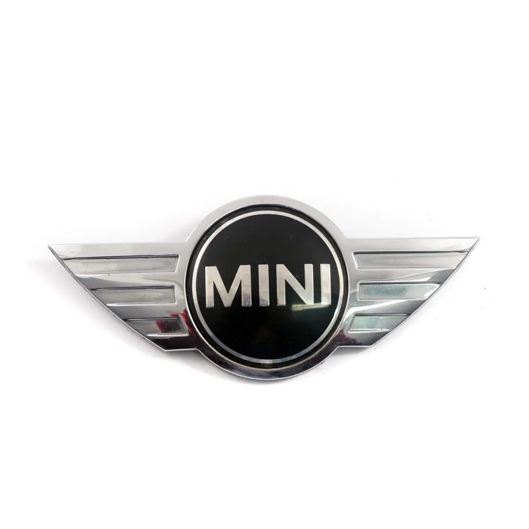 Mini Cooper One 1 R55 R56 R57 Badge Anteriore Cappuccio Emblema Logo Cromo - SKU 2754972-1 - Numero di parte 2754972