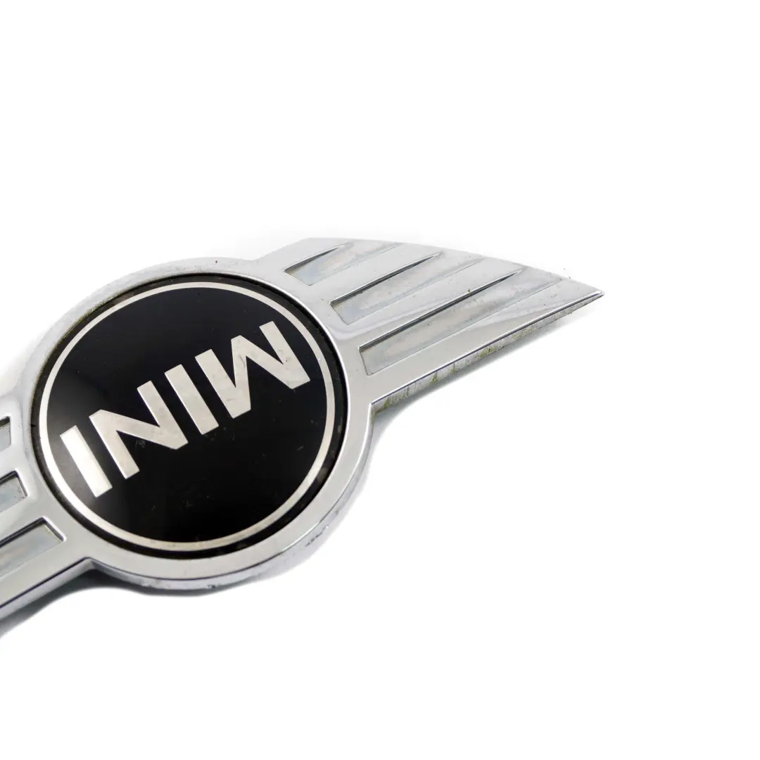 Mini Cooper One 1 R55 R56 R57 Badge Anteriore Cappuccio Emblema Logo Cromo - SKU 2754972-1 - Numero di parte 2754972