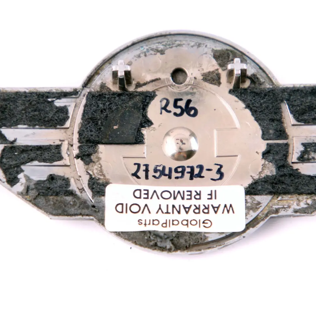 Emblema Del Cofano Mini R55 R56 R57 Logo Anteriore Del Cofano Cromo per con numero di parte 2754972 Emblema Del Cofano Mini R55 R56 R57 Logo Anteriore Del Cofano Cromo - SKU 2754972-3 - Numero di parte 2754972