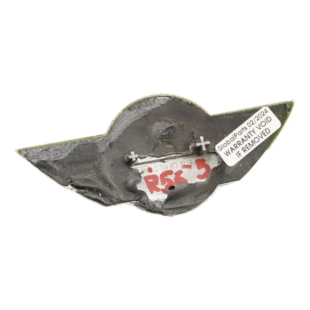 anteriore Cofano Emblema Logo Cromo per Mini Cooper One R55 R56 R57 LCI Badge con numero di parte 2754973 Mini Cooper One R55 R56 R57 LCI Badge anteriore Cofano Emblema Logo Cromo - SKU 2754973-1 - Numero di parte 2754973