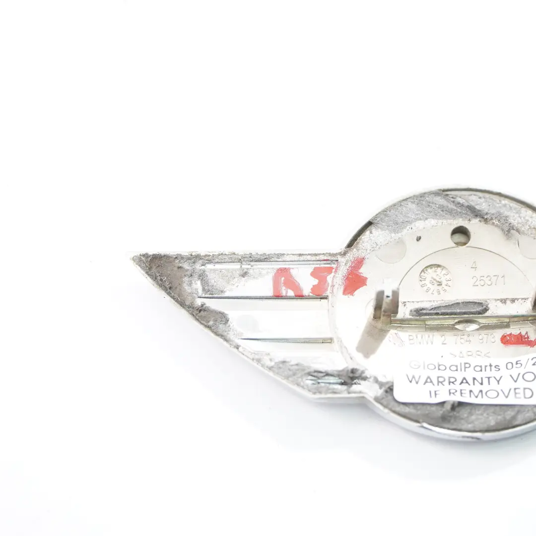  Badge Emblem Mini R55 R56 R57 4 Front Bonnet Hood Logo Chrome - SKU 2754973-4 - Part number 2754973