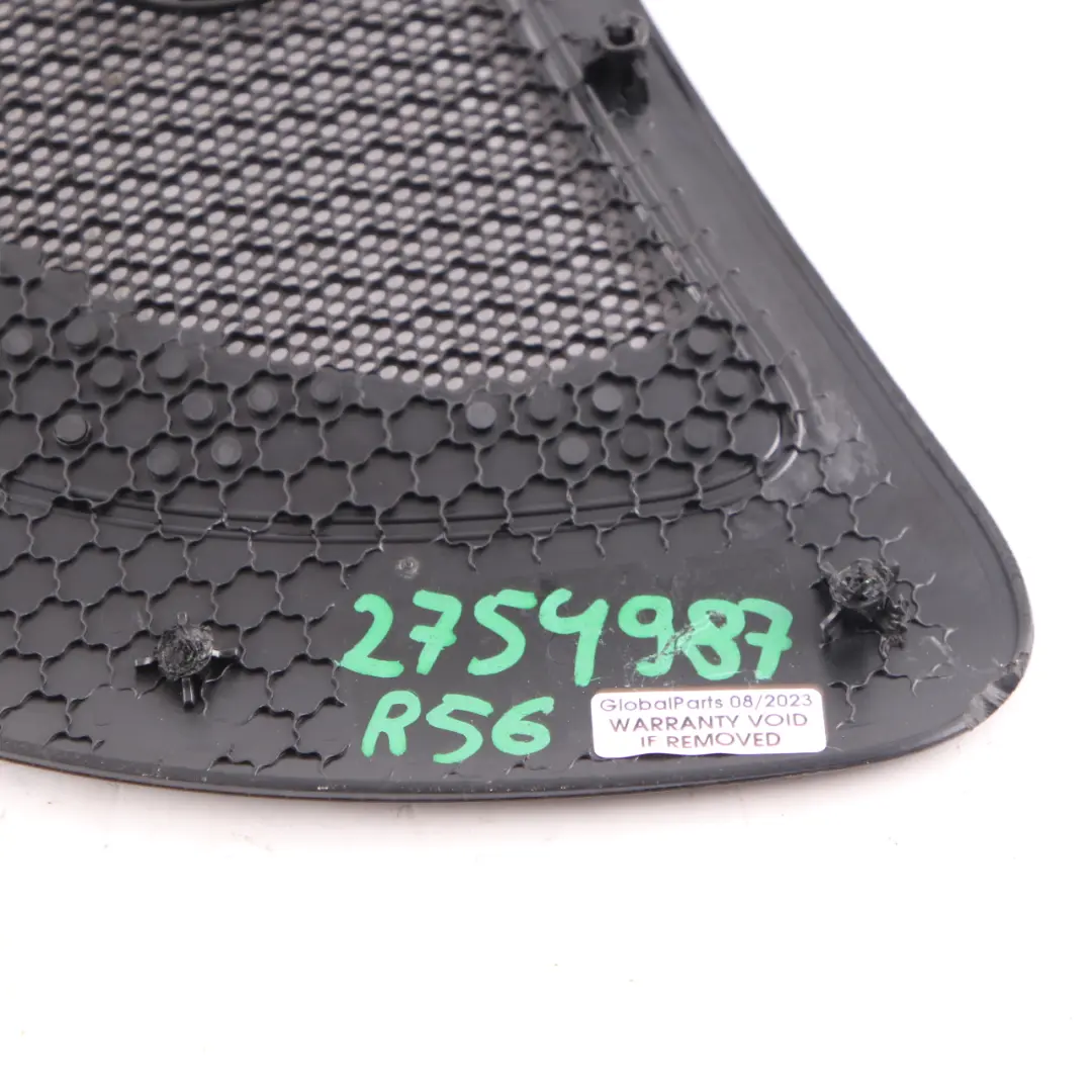 Left N/S Loudspeaker Cover Trim Panel Side Panel Black to Mini R56 Rear with Part number 2754987 Mini R56 Rear Left N/S Loudspeaker Cover Trim Panel Side Panel Black - SKU 2754987 - Part number 2754987