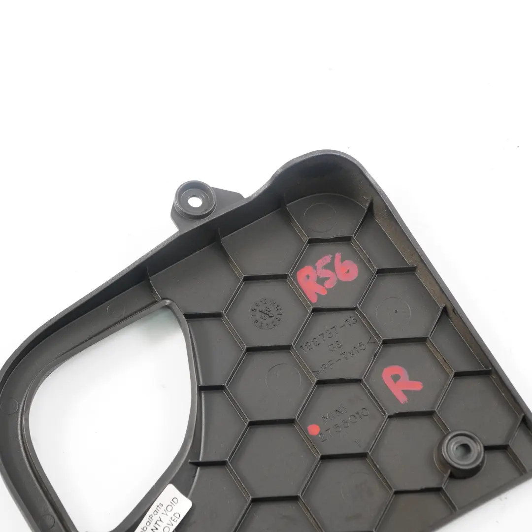 Abdeckung rechts für Mini Cooper One R55 R53 R56 R57 mit Teilenummer 2755010 Mini Cooper One R55 R53 R56 R57 Abdeckung rechts - SKU 2755010 - Teilenummer 2755010