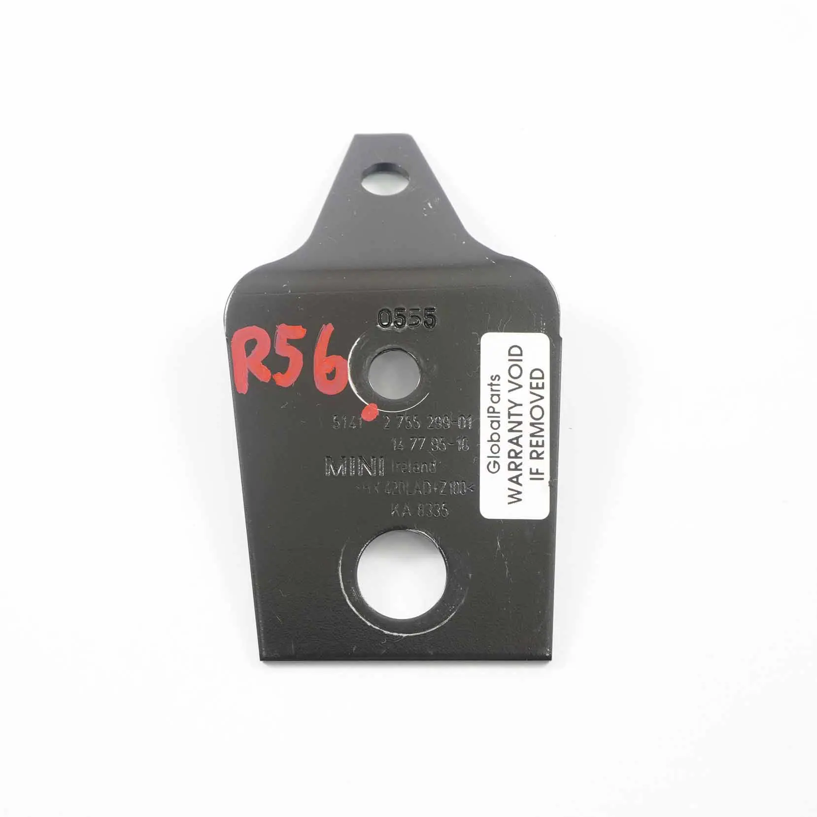 MINI Cooper One R55 R56 R57 Staffe porta anteriore Striscia di alluminio 2755299