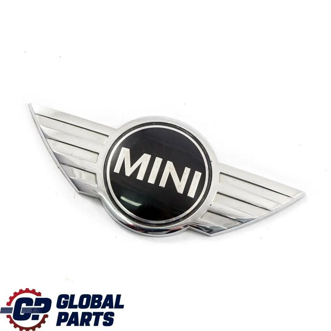 Emblem Logo Chrome to Mini Clubman R55 Rear Badge with Part number 2755602 Mini Clubman R55 Rear Badge Emblem Logo Chrome - SKU 2755602 - Part number 2755602