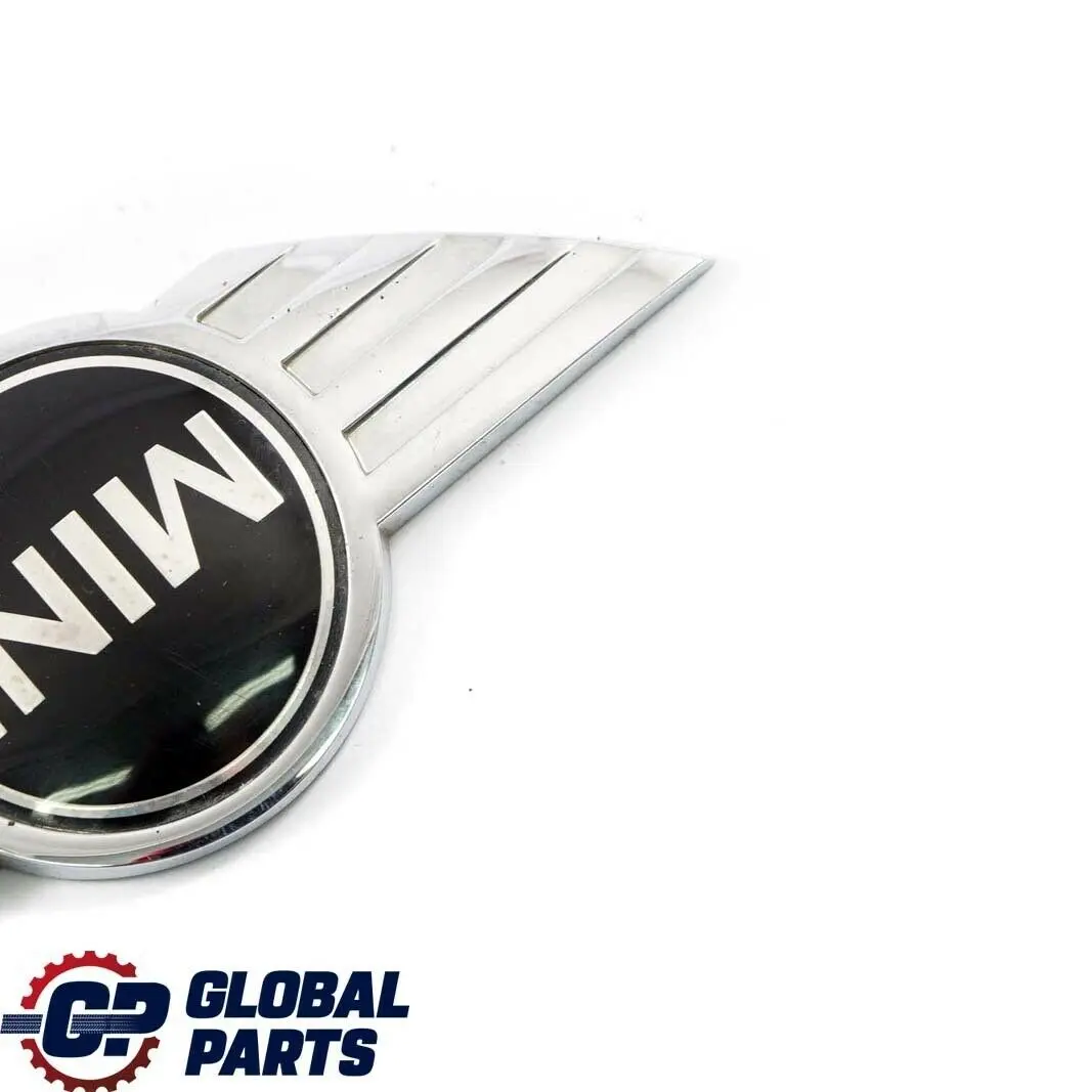 Emblem Logo Chrome to Mini Clubman R55 Rear Badge with Part number 2755602 Mini Clubman R55 Rear Badge Emblem Logo Chrome - SKU 2755602 - Part number 2755602